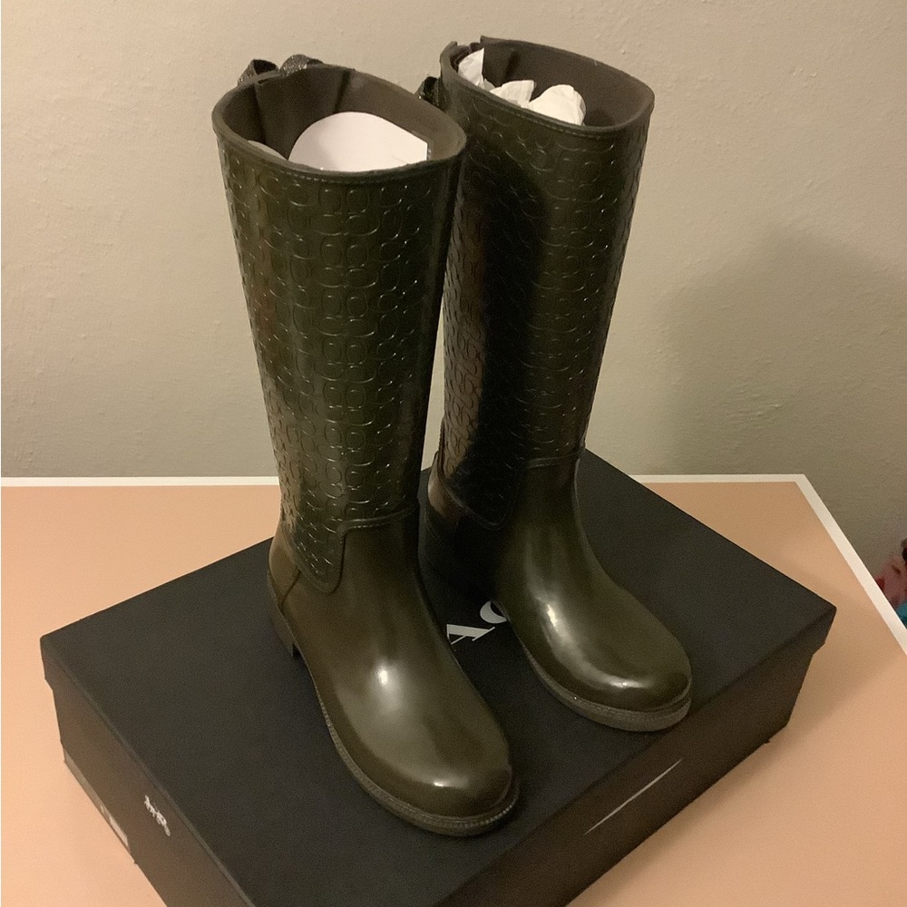Signature Coach Rain Boots.